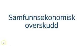 Samfunnsøkonomisk overskudd [upl. by Ahtreb]