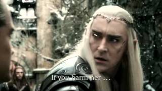 The Hobbit BOTFA Extended Edition  Thranduil Wife Gems [upl. by Kristofer]