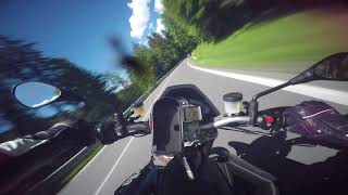 RAW  Aprilia Dorsoduro 1200  Onboard  Fast round [upl. by Gnoc]