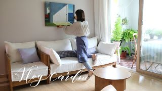 쿨하게 담담하게 더위와 맞서기두번은 못할 소파커버 제작기 오이 소박이Cool interior and fooddiy친환경 살림집 꾸미기vlog [upl. by Haleemak]