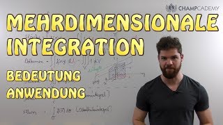 Mehrdimensionale Integration  Bedeutung  Anwendung [upl. by Spear]