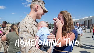 Marine Meets Son at Military Homecoming [upl. by Ibba533]