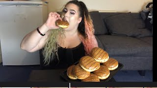 GREGGS DOUGHNUT MUKBANG  FAILED VIDEO 😂🤦🏻‍♀️  LONDON  UK [upl. by Stav]