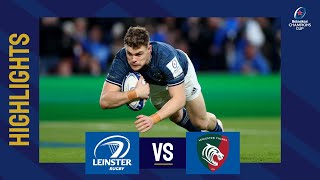 Highlights  Leinster Rugby v Leicester Tigers Quarterfinal│Heineken Champions Cup 202223 [upl. by Chill736]