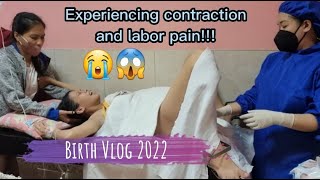 Contraction and labor pain  Birth Vlog 2022  Labor and delivery vlog  Normal delivery [upl. by Frederick]