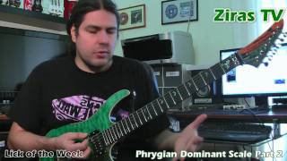 The Phrygian Dominant Scale Part2 Rock Soloing  Lick of the Week 62 [upl. by Esor]