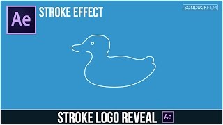 After Effects Tutorial Stroke Logo Reveal Outline Effect [upl. by Gnilrits]