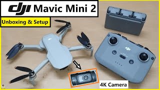 dji Mavic Mini 2 drone🔥 Unboxing  4K Camera 24GHZ 2250 mAh Battery⚡ gimbal with dji App display [upl. by Anitsyrk]