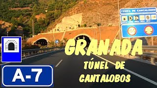 A7 Autovía del Mediterráneo TÚNEL DE CANTALOBOS  Provincia de Granada  Andalucía  España [upl. by Ylellan]