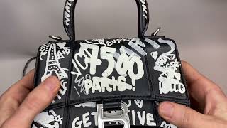 Authentic 2000 Balenciaga Hourglass XS Graffiti Bag  Legit Check [upl. by Ney834]