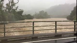 Takaka River in flood [upl. by Sadnak]