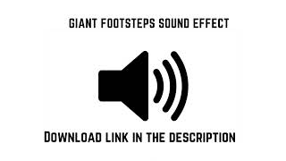 GIANT FOOTSTEPS SOUND EFFECT [upl. by Nailuj]