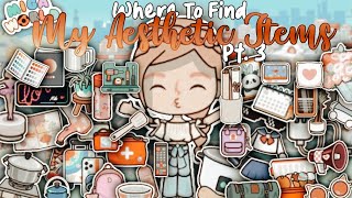 • Where To Find My Aesthetic Items In Miga World Pt3 • Miga World • Miga World New Update •Alvira [upl. by Natividad]