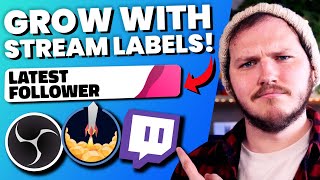 How to Add Stream Labels to OBS Studio With StreamElements [upl. by Anetta659]