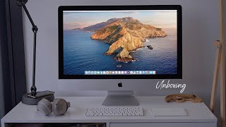 Unboxing New 27quot 2020 iMac New Desk Set Up  LaurAngelia [upl. by Dodwell961]