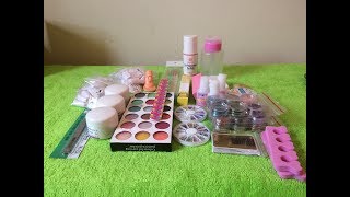 amazon acrylic nail art kit unboxing fashion gallery acrylic nail art setpassionmakersz [upl. by Mckale]