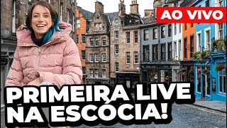 AO VIVO EM EDIMBURGO Passeio a pé no centro histórico [upl. by Tymes]