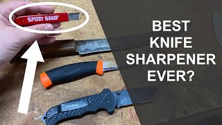 Speedy Sharp Knife Sharpener Review The Best Knife Sharpener Ever [upl. by Affrica]