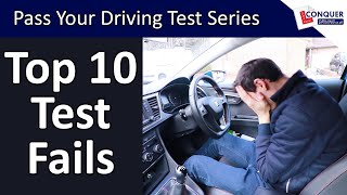 Top 10 reasons people fail their driving test in the UK [upl. by Llenrahs144]