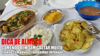 FRANGO COM QUIABO E ABORINHA EMPANADA  RECEITAS DA ROSA [upl. by Naval]