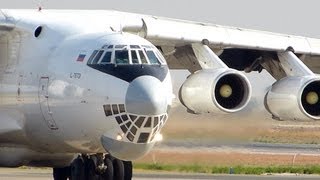 Ilyushin IL76TD ил 76 Takeoff HD [upl. by Treboh462]