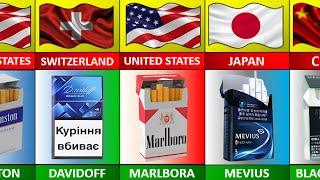 Cigarette Brands From Different Countries [upl. by Notgnillew]