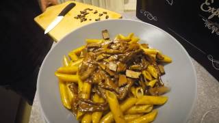 La ricetta pasta funghi e tartufo  prodotti marchigiani  Chef per un giorno con Eppoi [upl. by Jobyna]