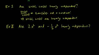 31 Linearly independent functions [upl. by Analem]