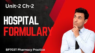 Hospital Formulary  Definition  Contents  Drug list  BP703T Pharmacy Practice 7th semester [upl. by Paco]