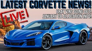 C8 Corvette ERAY VIN numbers have started to trickle out Build dates getting CLOSER [upl. by Silera]