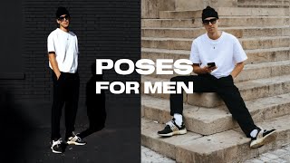 5 SIMPLE POSES for Men´s Instagram Streetstyle Pictures [upl. by Bryon]