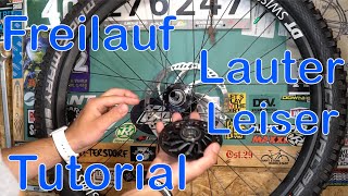 Freilauf Laut oder Leiser machen MTB Tutorial  Max Reinhardt [upl. by Suoilenroc]