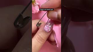 Easy Floral Nail Art at Home with Hacks explore explorepage nailart explorenails nailartathome [upl. by Tamer]