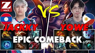 JACKKY WEAVER Carry vs YOWE MIRANA Mid  Battle Of Pro Players Dota 2  Z Dota 2 Channel [upl. by Ttevi]