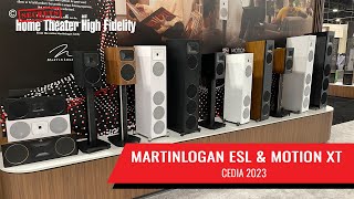 MartinLogan ESL and Motion XT Series at CEDIA 2023 [upl. by Hokanson]