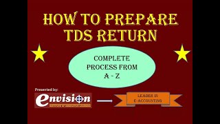 Learn How to Prepare and File online TDS Return Step by Step [upl. by Linskey]