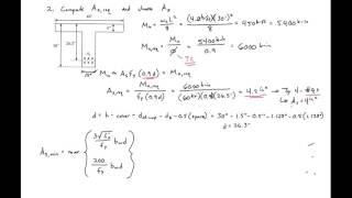 6  Design of an Isolated TBeam Example [upl. by Esdnil770]