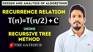 Recurrence Relation TnTn2  C  Substitution Method  GATECSE  DAA [upl. by Placia]