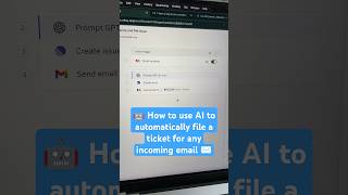 How To Use AI To Automatically Create a Ticket From An Incoming Email howto ai ai automation [upl. by Bore]