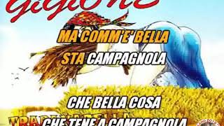 Gigione A campagnola KARAOKE FAIR USE [upl. by Ahsiliw]