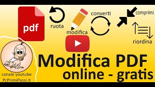 Come modificare un pdf online gratuitamente [upl. by Etezzil]