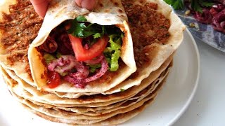 Ev Yapımı Lahmacun Tarifi ✅ Tavada Lahmacun Nasıl Yapılır 51 [upl. by Chellman218]