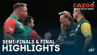 ON TOP OF THE WORLD  SemiFinal and Final Highlights  2022 Cazoo World Cup of Darts [upl. by Muire]