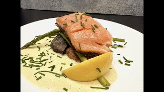 How to make SousVide Salmon amp Soubise Sauce [upl. by Fevre95]