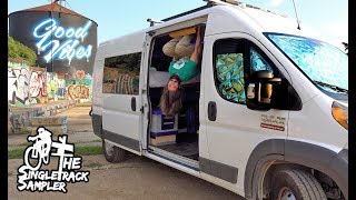 DIY Van Build Hacks for my vanlife  Singletrack Sampler Van Build Ep 9 [upl. by Faustena]