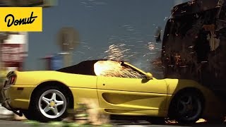 Top 10 Best Movie Car Chase Scenes From the 90s  Donut Media [upl. by Haroppizt]