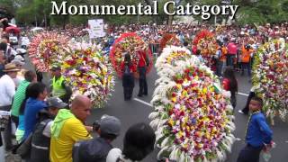 Medellin Colombia Flower Parade Desfile de Silleteros at the Feria de las Flores Flower Festival [upl. by Nysila]