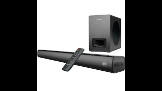 pTron Newly Launched Jazz Pro 120W Soundbar with Wired Subwoofer for TV 21 CH MultiConnectivity [upl. by Stoneham763]