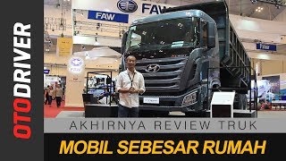 Hyundai Xcient 6x4 2018 Indonesia  First Impression  OtoDriver [upl. by Tirreg]