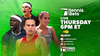 Tennis Bets Live  2024 US Open Semifinal Show [upl. by Naenej396]